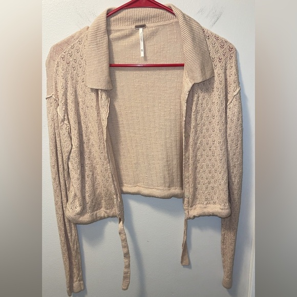 Free People Betty Tie Cardigan Sweater Size XS - Picture 6 of 7